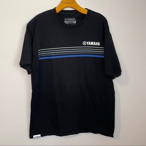 Yamaha Black 5 Stripe Large T-shirt